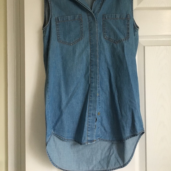 Sleeveless denim top - Picture 7 of 7